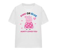 Peppa Pig - T-shirt PINK OR BLUE AUNTY PIG LOVES YOU - Femme (TV21960)