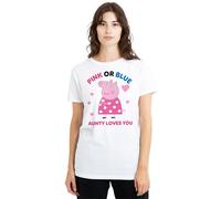 Peppa Pig - T-shirt PINK OR BLUE AUNTY PIG LOVES YOU - Femme (TV21960)