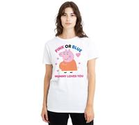 Peppa Pig - T-shirt PINK OR BLUE MUMMY PIG LOVES YOU - Femme (TV21672)