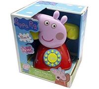 Peppa Pig, téléphone jouet pour enfants Peppa Pig, produit officiel Peppa Big, rose et rouge, piles incluses (CyP Brands) CYP