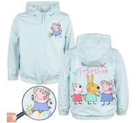 Peppa Pig Veste fille, VESTE COUPE-VENT avec capuche, DOUBLÉE EN POLAIRE 104-110 110 cm