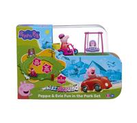 Peppa Pig Whizz Around Swing & Sway Evie, Jouets de Piste, Jouets préscolaires