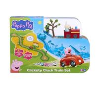 Peppa Pig Set de train motorisé Whizz-Around Clickety-Clack – Rails, Gare, Sons – Vert