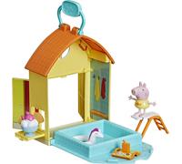 Peppa's Adventures Peppas Kit de Jour de Piscine Jouet préscolaire Contient 1 Figurine et 4 Accessoires,Convient à partir de 3 Ans