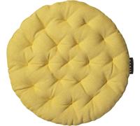 Pepper Elégante Galette De Chaise Rond Ø 37cm,100% Coton,Lavable En Machine,Jaune Mangue