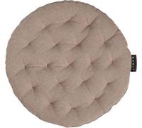 Pepper Elégante Galette De Chaise Rond Ø 37cm,100% Coton,Lavable En Machine,Taupe Foncé