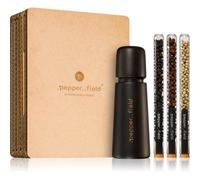 .pepper..field Ensemble de tubes à essai pour poivre de Kampot moulin scandinave coffret cadeau dans une boîte Black