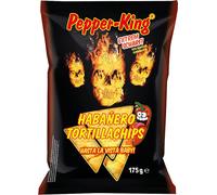 Pepper King Habanero Chips Tortilla extra fortes et croustillantes 175g