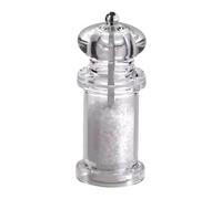 Pepper Mill, Manual Peppercorn Grinder, 2.56x2.56x5.31 inches, Salt Mill, Adjustable Coarseness, Clear Container, Acrylic Material, Transparent Color, for Kitchen Tools, Shakers
