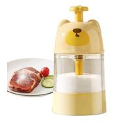 Pepper Shaker - Bouteille d'assaisonnement en verre de 2,56 pouces pour la cuisson, cuisson de dispense précise, pot de sel pour cuisine de pique-nique barbecue, construction de PC en verre transparen