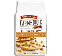 Pepperidge Farm Farmhouse - Biscuits au chocolat au lait au caramel fin et croustillant, sac de 200 ml