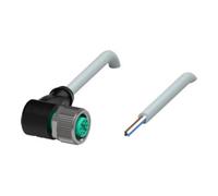 Pepperl+Fuchs Pepperl+Fuchs Boîtier de câble V1-W-2M-PUR coudé 4 pôles gris Quantité:1
