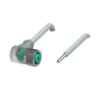 Pepperl+Fuchs Pepperl+Fuchs Boîtier de câble V1-W-A2-15M-PUR gris LED 4 pôles coudé M12 codé A Quantité:1