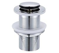 Peppermint Bonde clic-clac sans trop-plein pour lavabo de salle de bain, bonde à ressort en laiton, chromé