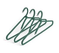 Peppermint Products Rope Hanger Lot de 3 cintres en textile en corde Arceau design antidérapant pour vestes, chemises, pantalons, design : Roman Luyken Cintres d'armoires et de garderobe (vert