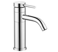Peppermint Robinets de lavabo de salle de bain avec bec pivotant à 360 °, mitigeur de lavabo monobloc à levier unique, robinets de salle de bain chauds et froids, robinet de lavabo chromé