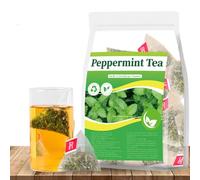 Peppermint Tea-Organic Peppermint Tea,Hand-Picked Made with Natural Leaves, Individually Wrapped Bags 30 Teabags No Additives & Caffeine Free. (1pcs)
