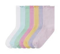 pepperts!® Lot de 7 paires de chaussettes fille (35-38, jaune/rose/bleu)