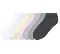 pepperts!® Lot de 7 paires de socquettes fille (menthe/rose/gris, 39/42)