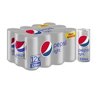 Pepsi Light Lot de 12 recharges de colle sans calories 330 ml