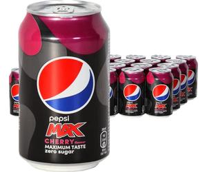 Pepsi Max Cherry (72 x 0,33 L cannettes) sans sucre CERISE