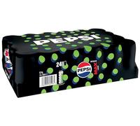 Pepsi Max Lime Lot de 24 boîtes de cola sans sucre 330 ml