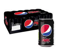 Pepsi Max Zero Sugar - Boisson Aromatisée - 24 Boîtes de 330 ml