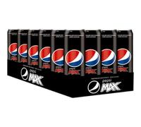 Pepsi Sans sucre - Boisson rafraîchissante sans sucre de Pepsi - Sans calories - Cola contenant de la caféine en boîte - Boîte jetable (24 x 0,33 l) (la conception de l'emballage peut varier)