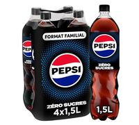 Pepsi - Zéro Cola sans sucres - Lot 4 x 1,5 L