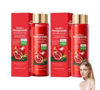 Peptide Kit de soin du visage à la grenade, tonique et lait hydratant 120 ml, peau éclatante et hydratation longue durée