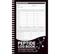 Peptide Logbook: Track Daily Doses & Weekly Results, Wellness, Recovery, Progress, and Observations with 118 Weeks of Organized Record Keeping