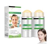 Peptide Renewal Stick 30ML, Anti-Aging Targeted Spot Care, 5-in-1 Formula Peptide Stick for Targeted Daily Skincare, Glow Makeup Base & Face Treatment Balm, Featuring a Smooth Texture, Easy-to-Use