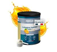 Peptides de Collagène Peptan® • 300 g, Orange • Qualité prouvée, produit breveté • Articulations & Tendons • Testé en labo indépendant • Made in France • Marque écoresponsable • AqeeLab Nutrition