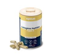 Peptides de collagène Peptan® type 2 - Colartix® • Articulations & Cartilages • Collagène hydrolysé IIm • 90 gélules végétales • 30 jours • Testé en laboratoire • Made in FR • Ecoresponsable • Aqeelab