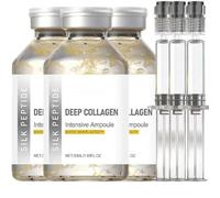 Peptides Soie Ampoule Lifting Intensive Lifting Bulbe, Sérum de peptide de collagène pour le visage, sérum facial pour femme, anti-âge, ampoule de peptide de soie profond, raffermissant et hydratant