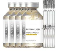 Peptides Soie Ampoule Lifting Intensive Lifting Bulbe, Sérum de peptide de collagène pour le visage, sérum facial pour femme, anti-âge, ampoule de peptide de soie profond, raffermissant et hydratant