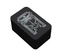 PEPWE Boîte de rangement vide en métal pour cartes de jeu