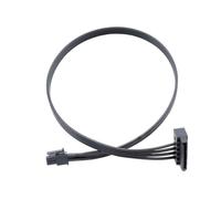 PEPWE Câble adaptateur d'alimentation 15 broches mâle vers 4 broches/6 broches femelle convertisseur 15P vers 4P/6P pour accessoires de bureau PC interne convertisseur d'alimentation