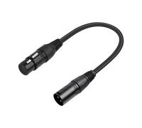 PEPWE Câble adaptateur professionnel 3 broches mâle vers 5 broches DMX512 femelle pour éclairage de scène et microphone de musique