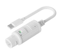 PEPWE Convertisseur d'alimentation 48 V vers 5 V 2,4 A via Ethernet vers adaptateur de type C Corps ABS pour alimentation stable Adaptateur POE standard USB C