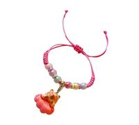 PEPWE Élégant bracelet Capybaras en résine tressée unique pour l'individualité et l'expression créative des bijoux pour enfants, taille unique, Comme décrit