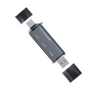 PEPWE Lecteur de cartes USB C pour photographes professionnels prenant en charge plusieurs cartes jusqu'à 1 To de capacité de type C Lecteur de carte mémoire