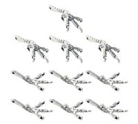 PEPWE Lot de 10 pendentifs élégants en forme de griffe d'oiseau faits à la main pour la fabrication de bijoux et les loisirs créatifs