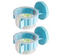 PEPWE Lot de 2 bols robustes en PET avec clips pour calopsittes perruches, aras, pinsons, inséparables, petits animaux