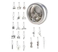 PEPWE Lot de 21 marqueurs de couture au crochet - Marqueur de tricot - Épingles sûres pour cardigan, châle - Broche décorative