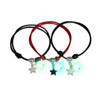 PEPWE Lot de 3 bracelets d'amitié en forme de cœur avec perles blanches et noires pour femmes, filles, amies, bijoux délicats cadeau pour femmes, filles, amies, couples, taille unique, Comme décrit