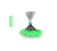 PEPWE Lot de 300 flotteurs ovales/cylindriques en silicone souple pour pêche - Accessoires de pêche durables et souples
