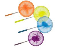 PEPWE Lot de 4 filets de pêche télescopiques en forme de papillon pour enfants - Pour attraper des libellules et petits poissons