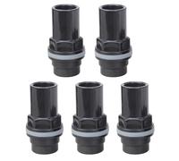 PEPWE Lot de 5 connecteurs de tuyau d'aquarium en PVC pour aquarium, adaptateur de tuyau d'eau en PVC