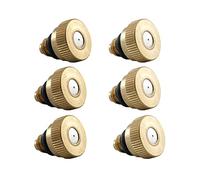 PEPWE Lot de 6 buses de brumisation en laiton pour aménagement paysager, contrôle de l'humidification, têtes de rechange